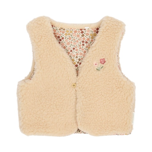 Little Dutch | Gilet Girls Safari Friends Vanilla