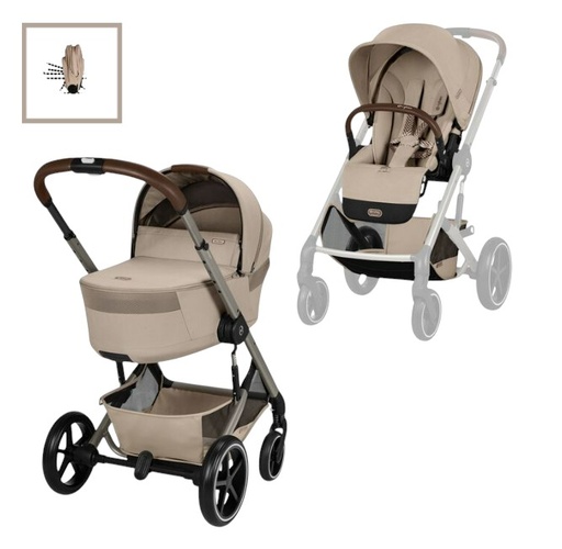 [591351] Cybex | Wandelwagen Balios S Lux incl. Foldable Carry Cot Almond Beige/Taupe