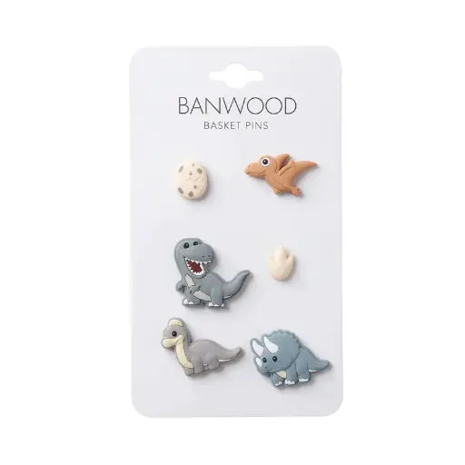 [591514] Banwood | Spelden vr Mand Basket Pin Dinosaurs