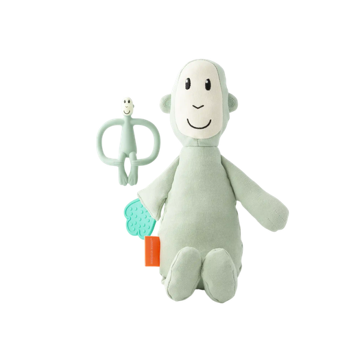 [591675] Matchstick Monkey | Bijtring/Knuffel Aap Pluch Set 2-delig