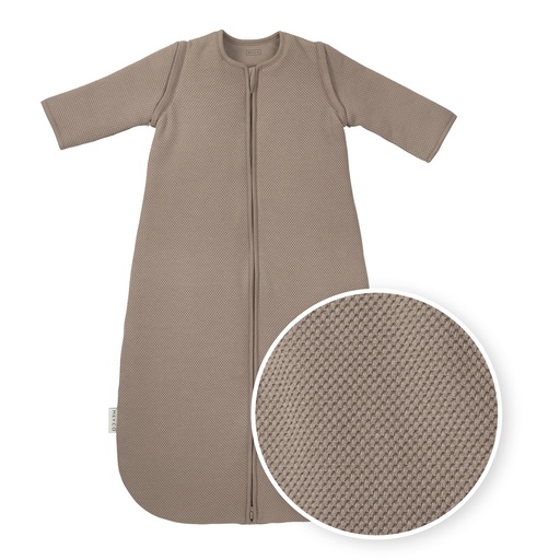[592064] Meyco | Slaapzak Studio Classic Met Afritsbare Mouwen Dark Taupe Bruin 70cm