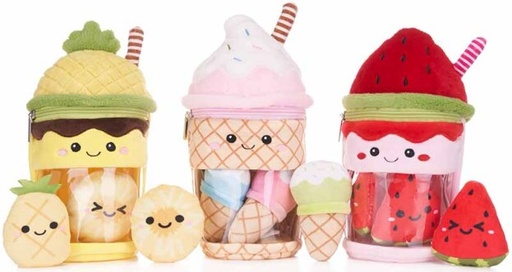 [592094] Kawai | Pluche Knuffel Milkshake met Mini Pluches 25cm Assortiment