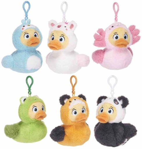 [592098] Quack Pack | Sleutelhanger Quack Pack Eend 13 cm Assortiment