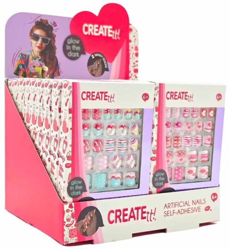 [592132] Create It! | Make-up Kunstnagels Glow in the Dark Zelfklevend Assortiment
