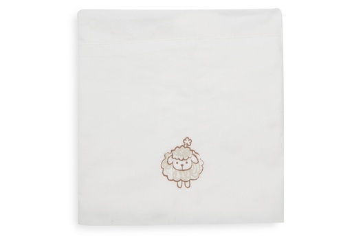[592291] Jollein | Laken Ledikant Woolly Wit 120x150cm 
