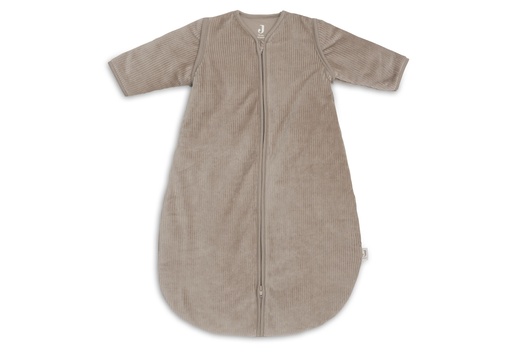 [592322] Jollein | Slaapzak Milky Coffee Rib met Afritsbare Mouwen Bruin 110cm