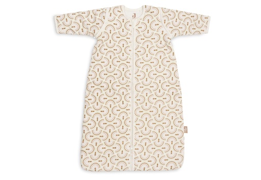 [592328] Jollein | Slaapzak Soft Plumes met Afritsbare Mouwen Ecru/Bruin 110cm