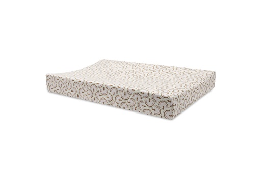 [592361] Jollein | Waskussenhoes Soft Plumes Jersey Ecru/Bruin 50x70cm