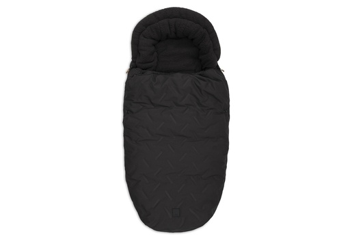 [592363] Jollein | Voetenzak vr Buggy/Wandelwagen Embossed  Nearly Black Zwart