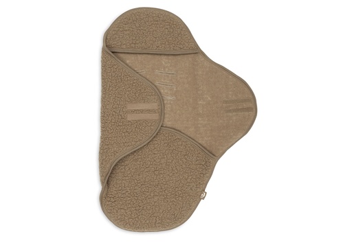 [592411] Jollein | Wikkeldeken Sherpa Merino Wol Dark Hazel Bruin