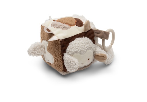 [592508] Jollein | Activiteitenkubus Woolly Textiel
