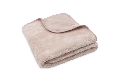 [592569] Jollein | Deken Wieg Silk Rose Basic Sherpa/Jersey Roze 75x100cm