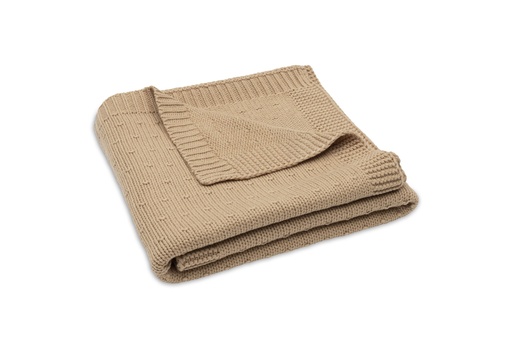 [592571] Jollein | Deken Wieg Hazel Sprinkle Knit Bruin 75x100cm