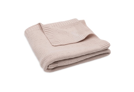 [592572] Jollein | Deken Wieg Silk Rose Sprinkle Knit Roze 75x100cm