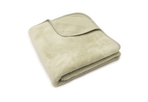 [592576] Jollein | Deken Ledikant Soft Matcha Basic Sherpa/Jersey Groen 100x150cm