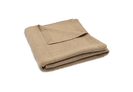 [592580] Jollein | Deken Ledikant Hazel Sprinkle Knit Bruin 100x150cm