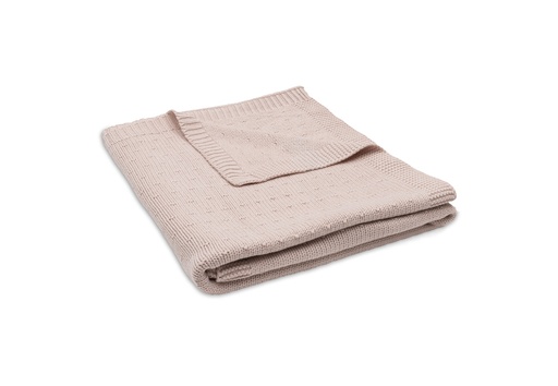 [592581] Jollein | Deken Ledikant Silk Rose Sprinkle Knit Roze 100x150cm 