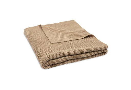 [592582] Jollein | Deken Ledikant Hazel Basic Knit Bruin100x150cm