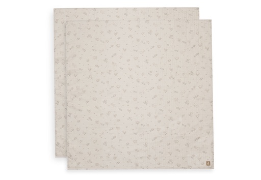 [592634] Jollein | Tetra Doek Woolly 115x115cm Zand 2-pack