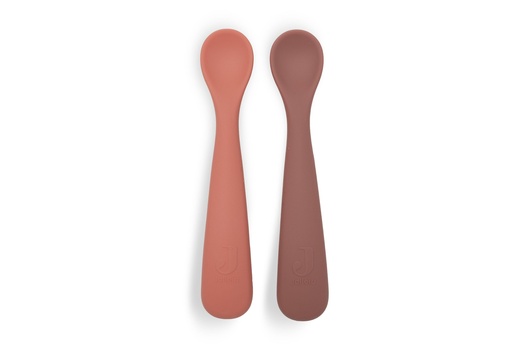 [592658] Jollein | Bestek Lepels Blush Shades Siliconen Roze 2-pack