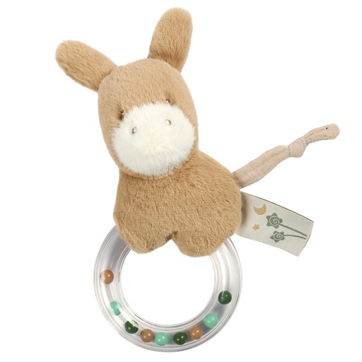 [592693] Nattou | Rammelaar Loulou Ezel Karamel Ringrammelaar +0m