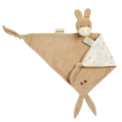 [592704] Nattou | Knuffeldoek Loulou Maxi Ezel Karamel +0m