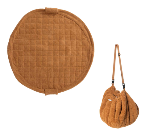 [595565] Play & Go | Opbergerzak/Speeltapijt Brown Teddy Ø120cm  