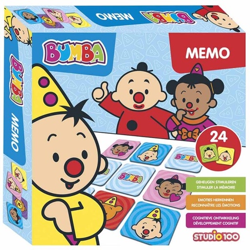 [595623] Bumba | Gezelschapsspel Memo Emoties 24 Kaarten +24m