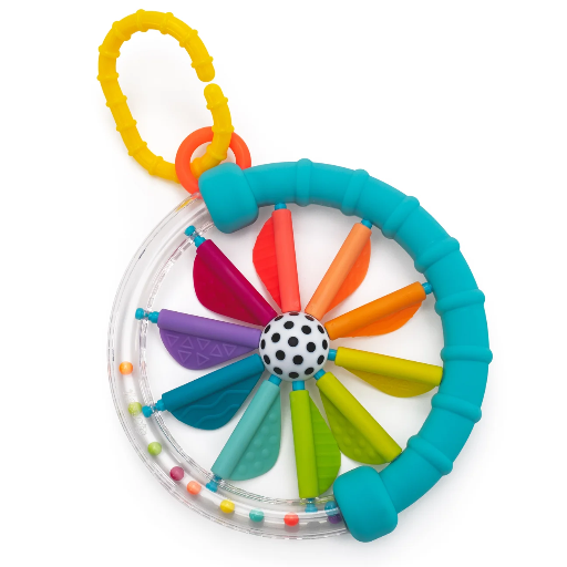 [596431] Sassy | Rammelaar Cascading Colors Rings Rattle
