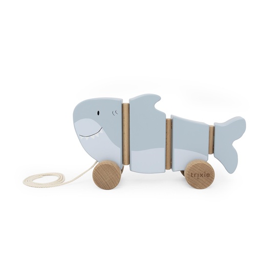[596958] Trixie | Trekfiguur Mr Shark Wiggle Blauw 25x6x15cm 