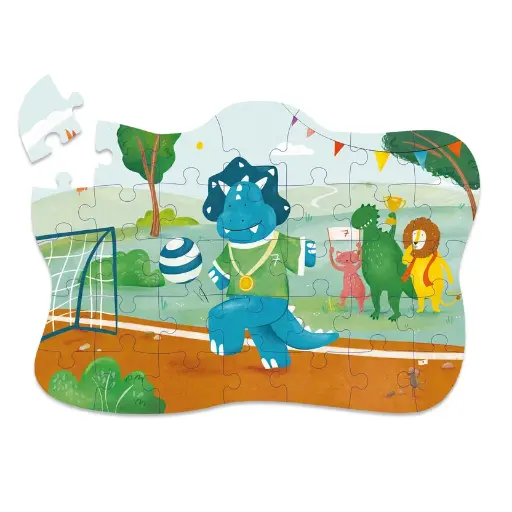 [596977] Trixie | Puzzel Voetballer Mr Triceratops 35-delig +3Y
