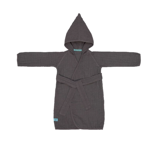 [351506] BADJAS, Muslin Bathrobe, anthracite