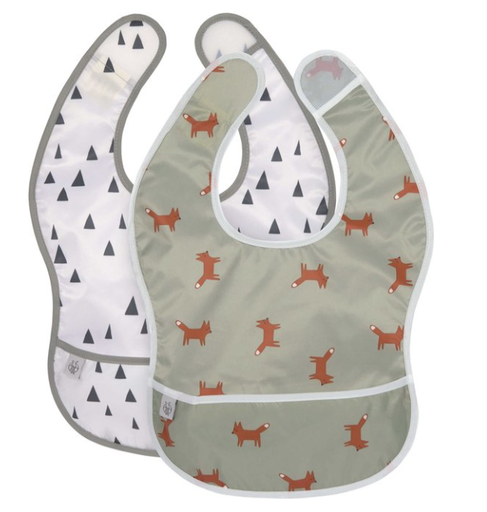 [425109] Laessig | Slabbetje Little Forest Fox Lightweight Bib Velcrosluiting 2-pack