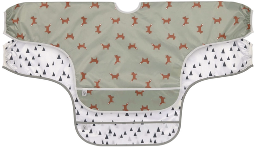 [425111] SLABBETJE, Long Sleeve Bib, Little Forest Fox, met mouwen, met kruimel- vanger, waterdicht, 2 stuk(s), 2021
