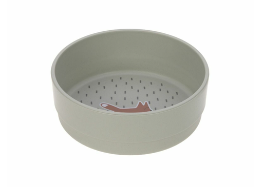 [425121] KOM, Bowl, Little Forest Fox, rond, all over streepjesprint/print vos, PP/Cellulose, 1 stuk(s), 2021