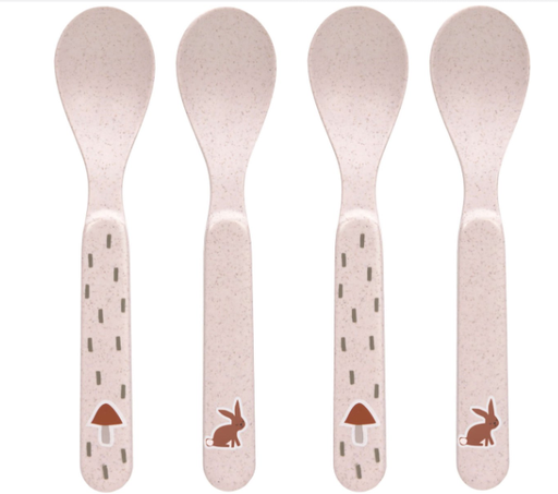 [425122] LEPEL, Spoon Set, Little Forest Rabbit, all over streepjesprint/print paddenstoel/uni/print konijn, 2021