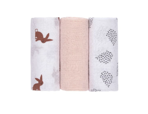 [425130] Laessig | Tetra Doek Little Forest Rabbit 60x60cm 3-pack