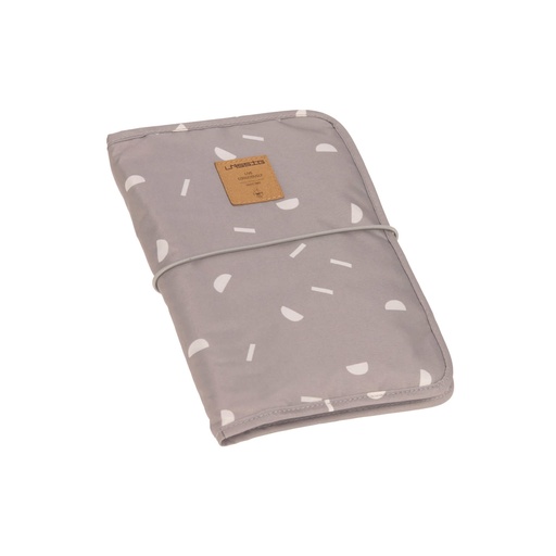 [425203] LUIERETUI, Changing Pouch, Blocks taupe, grijs/bruin, all over blokjesprint, 2.5x18x25.5cm, 2021
