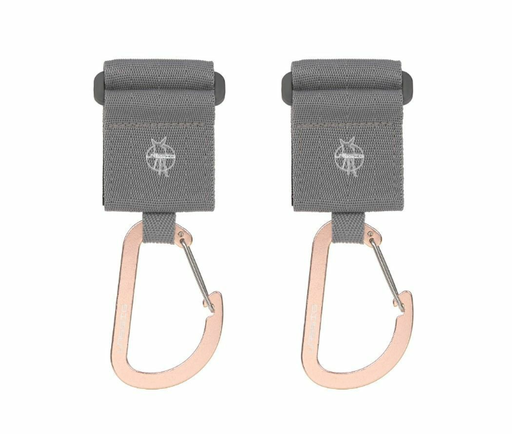 [425216] TASSENHAAK, Stroller Hooks Metal, grey, grijs, polyester/metaal, 2 stuk(s), 2021