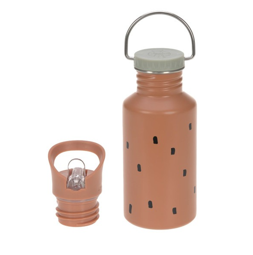 [438048] THERMOSFLES, Happy Prints, oranje, caramel, all over vlekjesprint, 500ml