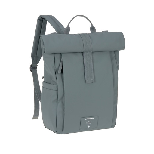 [451430] VERZORGINGSTAS, Rolltop Up Backpack, anthracite, Green Label, polyester, +luiermat, +isoth flessenh, 2023