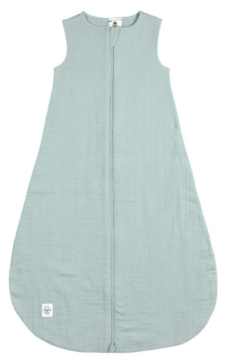 [451435] SLAAPZAK, 68cm, ZM, 1.0TOG, silver grey Muslin, groen, uni, tetra, biologisch katoen, klassiek model, 23