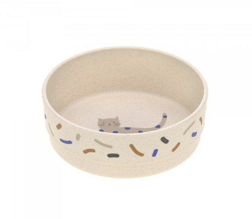 [451465] KOM, Little Mateys royal blue, Bowl, rond, all over motief print/print kat, PP/Cellulose, 1 stuk(s), 2023