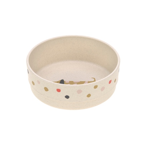 [451466] KOM, Little Mateys spicey orange, Bowl, rond, all over stippen print/print hond, PP/Cellulose, 1 stuk(s), 2023