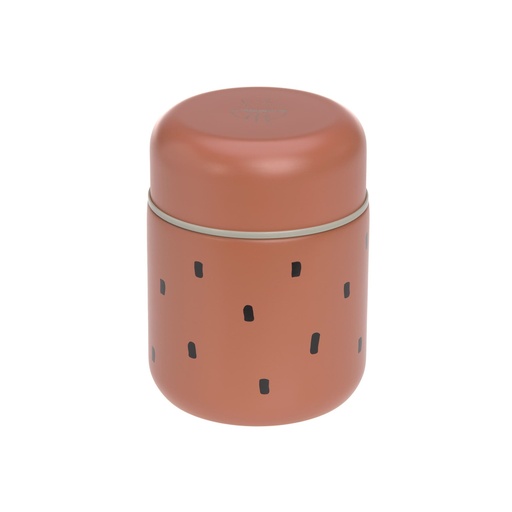 [463486] Laessig | Thermos Food Jar Happy Prints Caramel All over Vlekjesprint 8u Warm 350ml