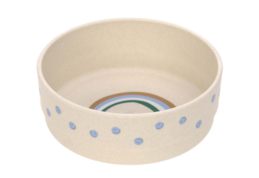 [474201] KOM, Bowl, Happy Rascals Smile, rond, sky blue, print regenboog/all over smiley print, PP/Cellulose, 2023