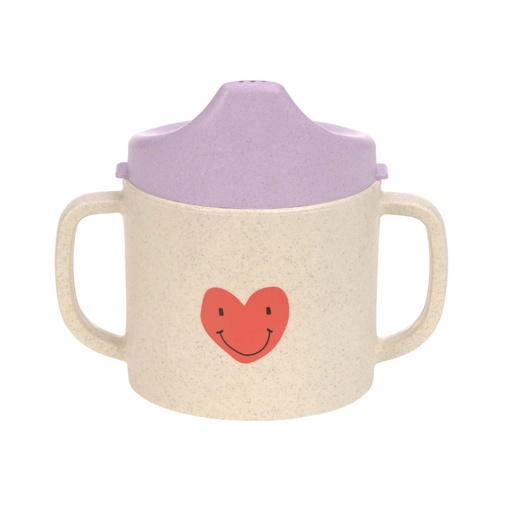 [474204] DRINKBEKER, Sippy Cup, Happy Rascals Heart, lavender, pr. regenboog/hartje, Cellulose/PP, drinktuit, 1 stuk(s), 2023