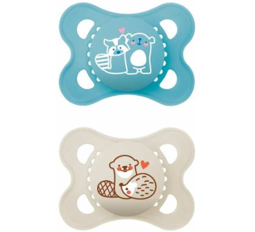 [451966] FOPSPEEN, 0-6m, Pure, Love, sil, boy, Original Silikon, siliconen speen, ortho/physio, 2 stuk(s), 2023/2024