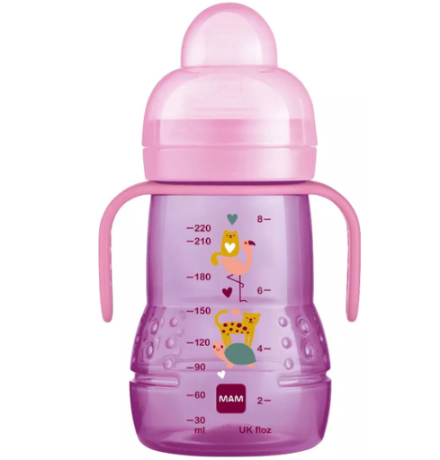 [462995] DRINKBEKER, 220 ml, Trainer +, girl, print, kunststof, handvatten, deksel, drinktuit, 1 stuk(s), 2023/2024