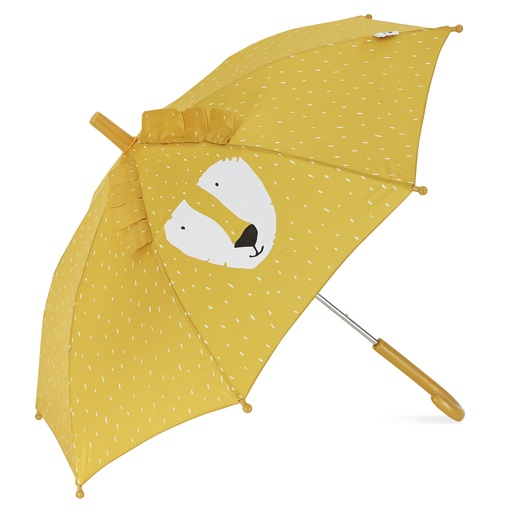 [440098] PARAPLU, Umbrella, Mr. Lion, geel, uni/print leeuw, 100% gerecycleerd polyester, School (038)